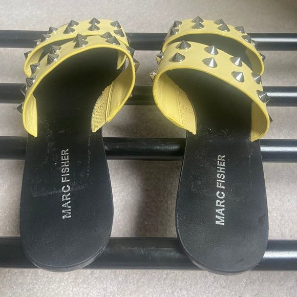 MARC FISHER Women Bolive Studded Slide Sandals - NEW NWOB - Picture 5 of 8